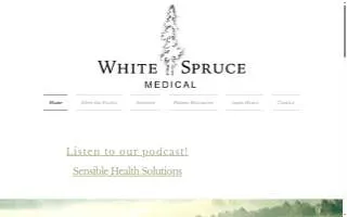 White Spruce Medical website