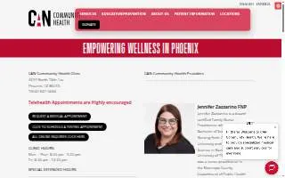 CAN Community Health - Phoenix website