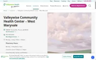 Valleywise Community Health Center - West Maryvale website