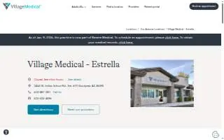 Village Medical - Estrella website
