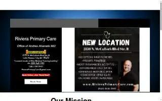 Riviera Primary Care website
