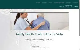 Family Health Center of Sierra Vista website