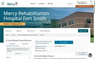 Mercy Rehabilitation Hospital Fort Smith website