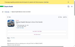 Baptist Health Women's Clinic-Fort Smith