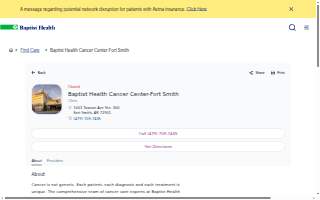 Baptist Health Cancer Center-Fort Smith