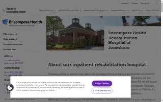 Encompass Health Rehabilitation Hospital of Jonesboro website