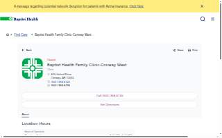 Baptist Health Family Clinic-Conway West
