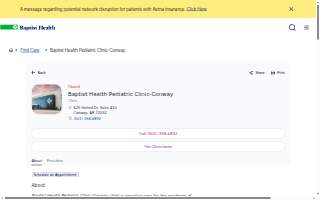 Baptist Health Pediatric Clinic-Conway