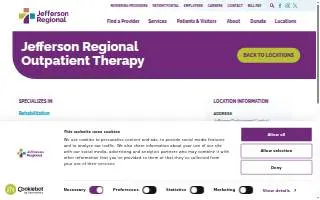 Outpatient Physical Therapy website