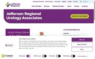 Jefferson Regional Urology Associates website