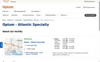 Optum-Atlantic Specialty website
