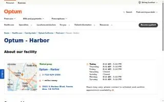 Optum - Harbor website
