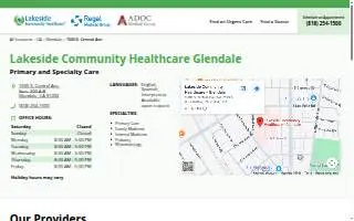 Lakeside Community Healthcare - Glendale website