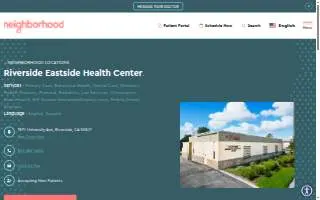 Neighborhood Healthcare Eastside Health Center website