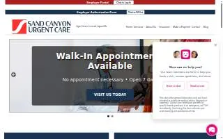 Sand Canyon Medical Center website