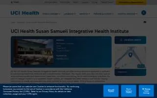 UCI Health Susan Samueli Integrative Health Institute website
