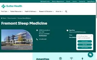 Fremont Sleep Medicine website