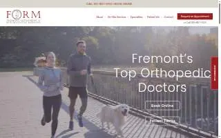 Fremont Orthopedic & Rehabilitative Medicine website