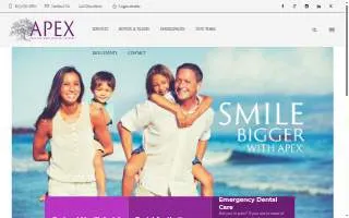 Apex Oral & Maxillofacial Surgery website