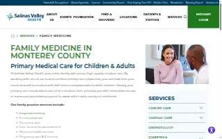Salinas Family Practice website