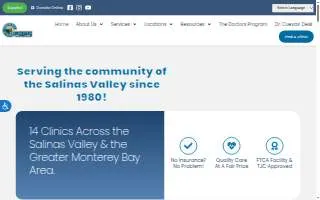 Clinica de Salud del Valle de Salinas - Plaza website