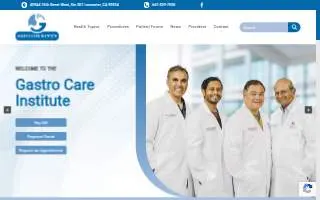 Gastro Care Institute and Surgery Clinic website