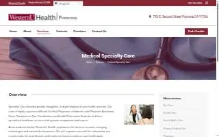 WesternU Health - Medical Center website
