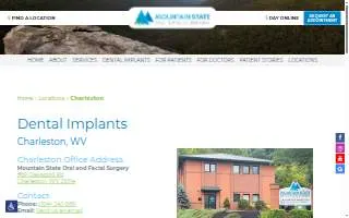 Mountain State Oral and Facial Surgery - Charleston website
