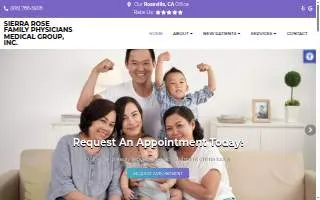 Sierra Rose Family Physicians Medical Group website