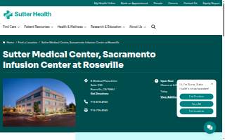 Sutter Medical Center, Sacramento Infusion Center at Roseville