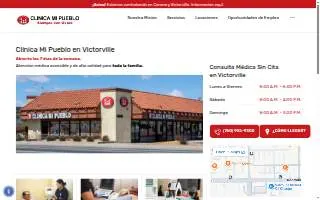 Clinica Mi Pueblo - Victorville website