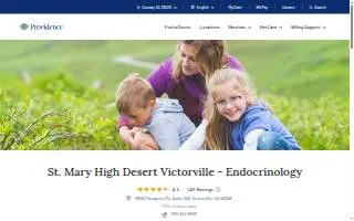 St. Mary High Desert Medical Group Victorville - Endocrinology website