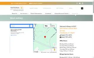 National Allergy & ENT - Charleston website