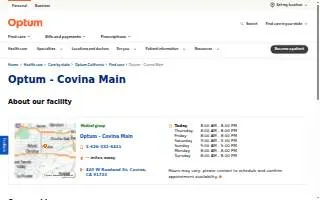 Optum - Covina Main website