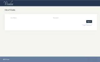 Visalia website