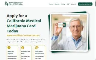Medical Marijuna Card Of Visalia website