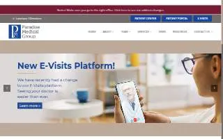 Paradise Medical Group - (Pediatrics) website