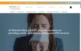 National Allergy & ENT - North Charleston website