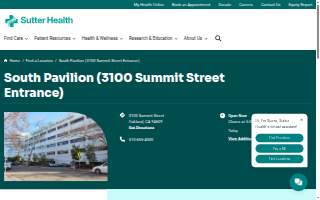 South Pavilion (3100 Summit Street Entrance)