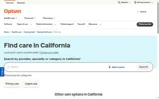Optum – Temecula website