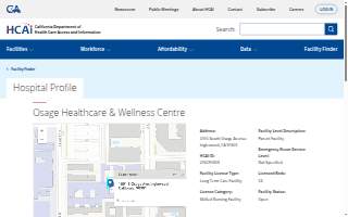 Osage Healthcare & Wellness Centre?