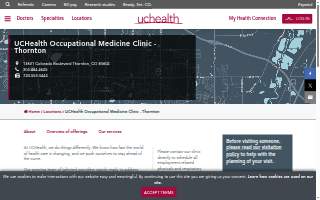 UCHealth Occupational Medicine Clinic - Thornton