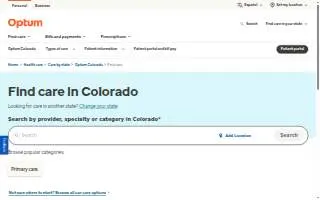 Optum Primary Care - Arvada website