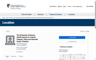 The University of Kansas Health System St. Francis Campus- Heart and Vascular Center
