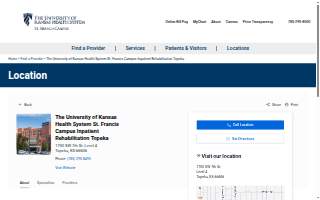 The University of Kansas Health System St. Francis Campus Inpatient Rehabilitation Topeka
