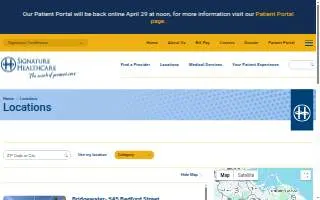 Signature Medical Group Brockton Outpatient Pediatrics website