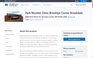 Park Nicollet Clinic Brooklyn Center Brookdale