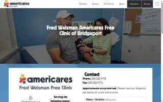 Weisman AmeriCares Free Clinic of Bridgeport website