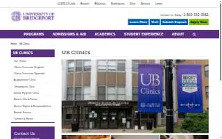 UB Clinics website