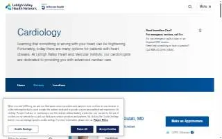 Lehigh Valley Cardiology Associates website